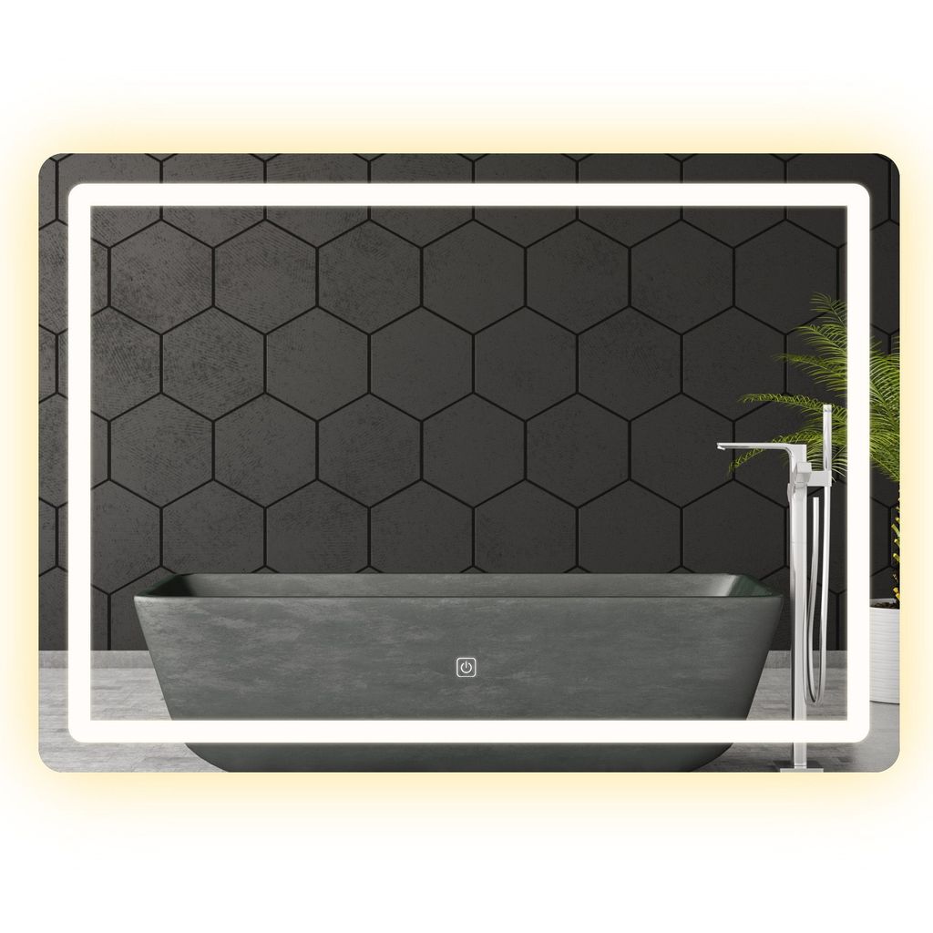 Lustro Ścienne Led 80X60Cm P10407 Zdjęcie produktu 