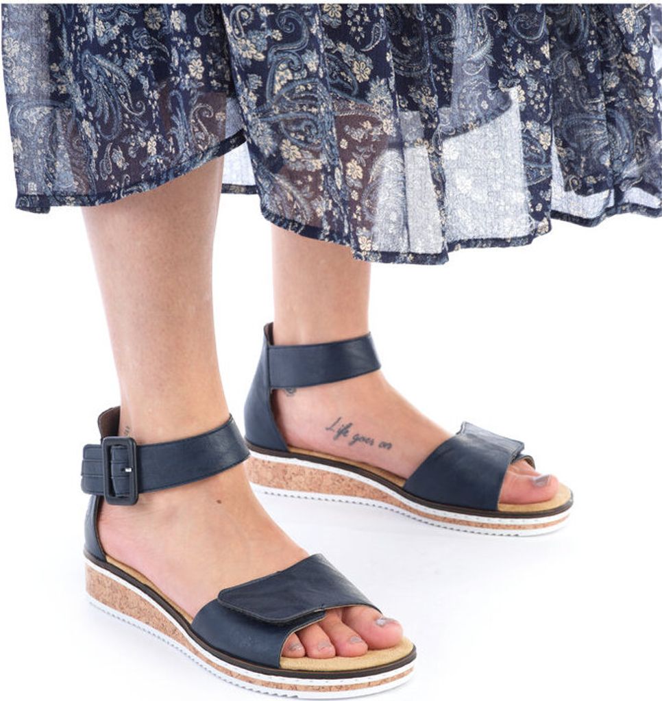 Rieker Damen Sandalen geschlossene Ferse Klettverschluss Produktbild 34