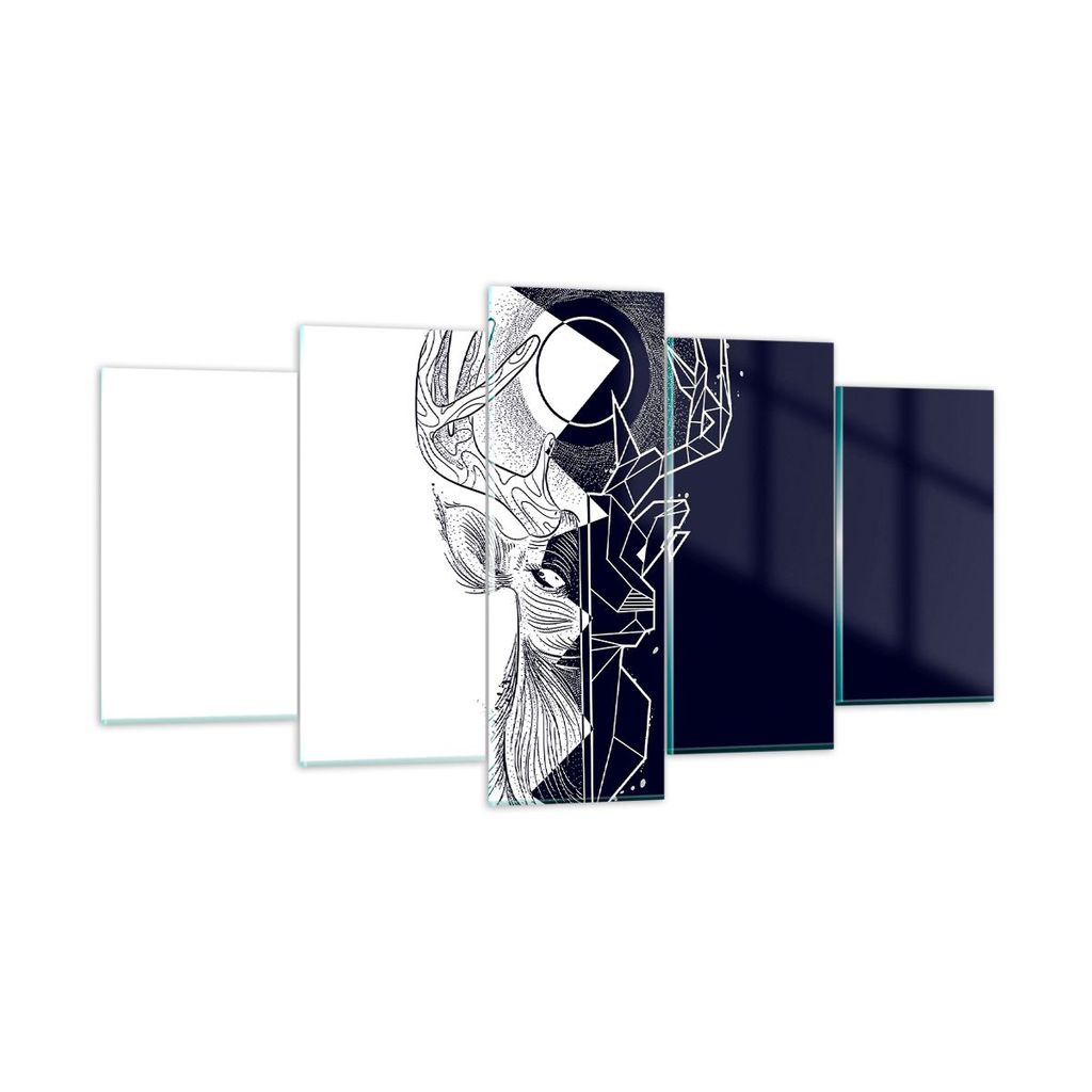 Bilder auf glas - Abstraktion modern - 160x85cm - Glasbilder - Wandbilder - Kunstdruck - zum Aufhängen bereit - Wanddekoration aus Glas - Glas Bil...