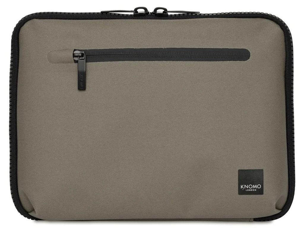 Portefeuille Knomo en cuir véritable noir pour homme et femme élégant