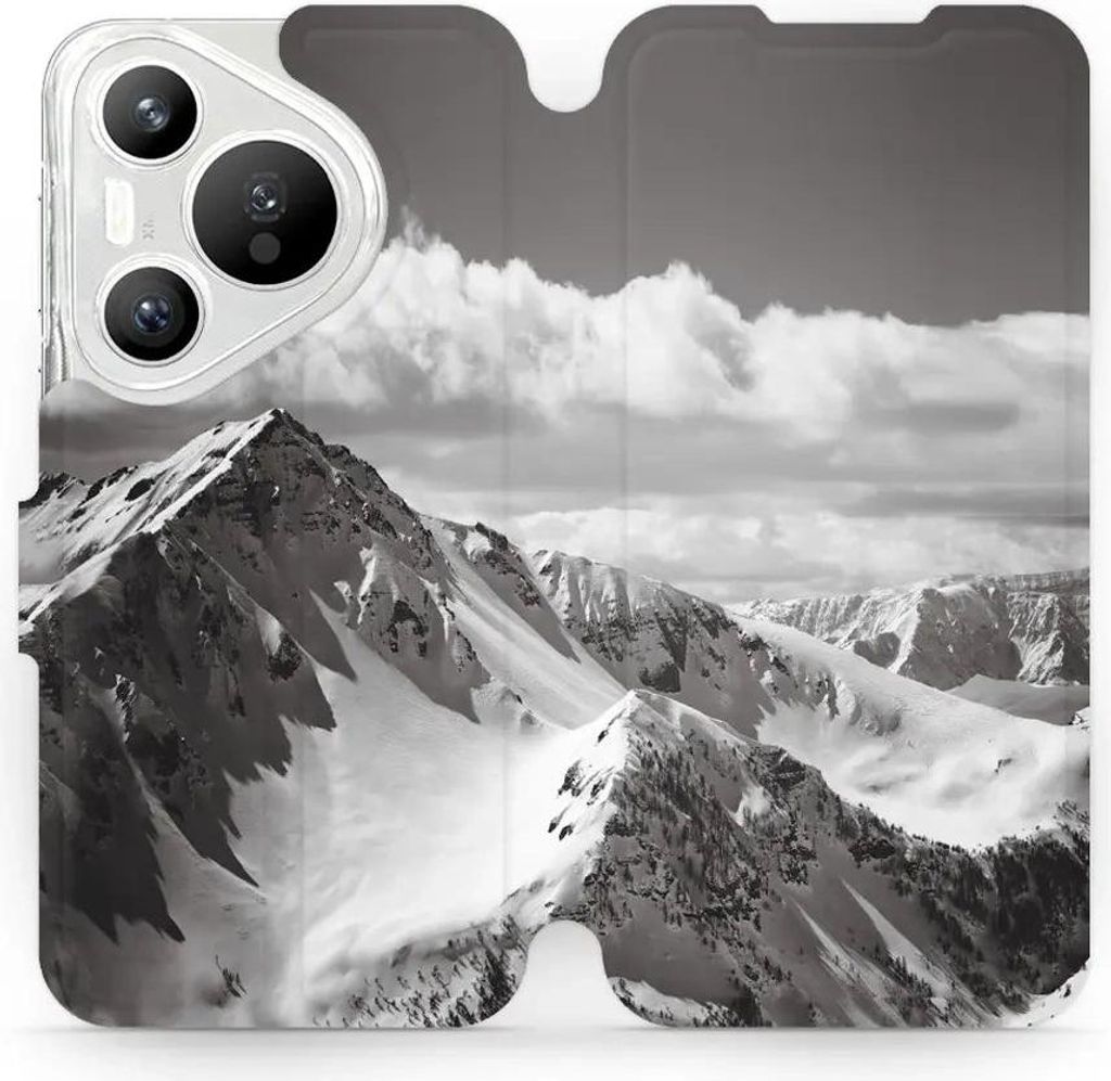 Handyhülle mit klappe für Huawei Pura 70, Mobiwear Book, Berggipfel