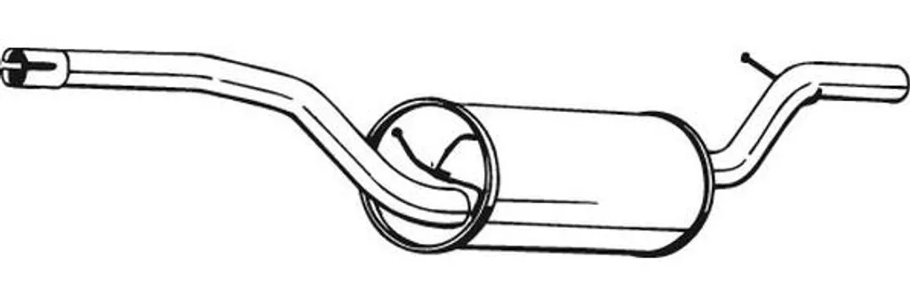 Pot d'échappement intermédiaire BOSAL 280-257 pour Ford Focus 1.6