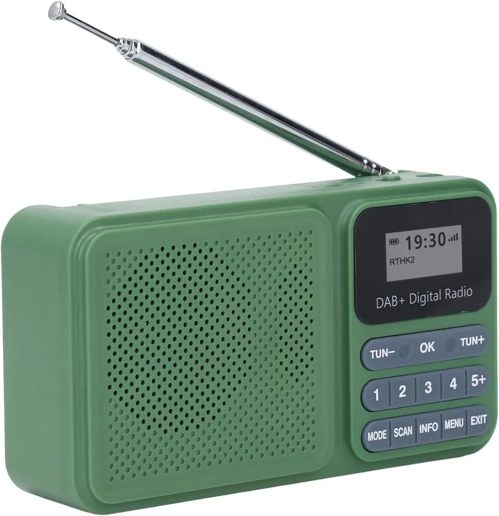 Radio Solaire Rechargeable 1200mAh avec Réception DAB+ et Bluetooth 5.0