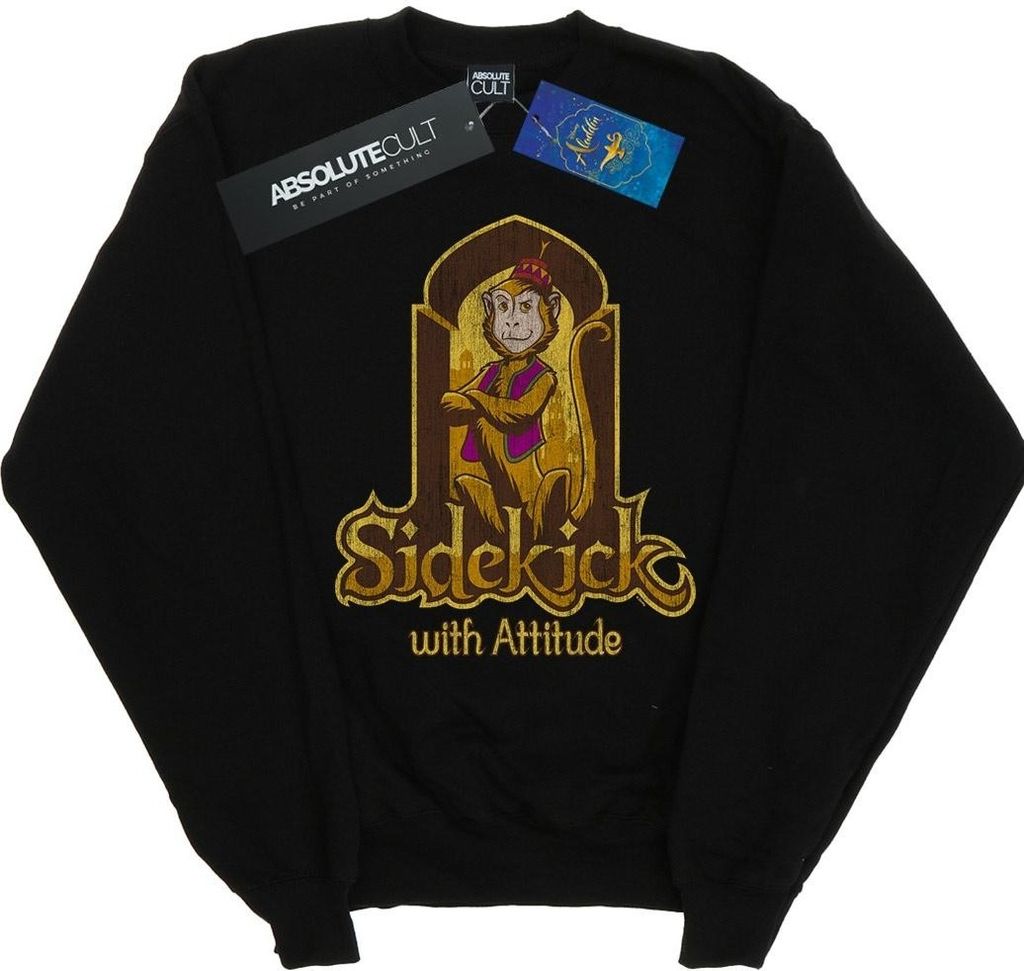 Disney - "Sidekick Attitude" Sweatshirt für Damen BI5438 (L) (Schwarz)