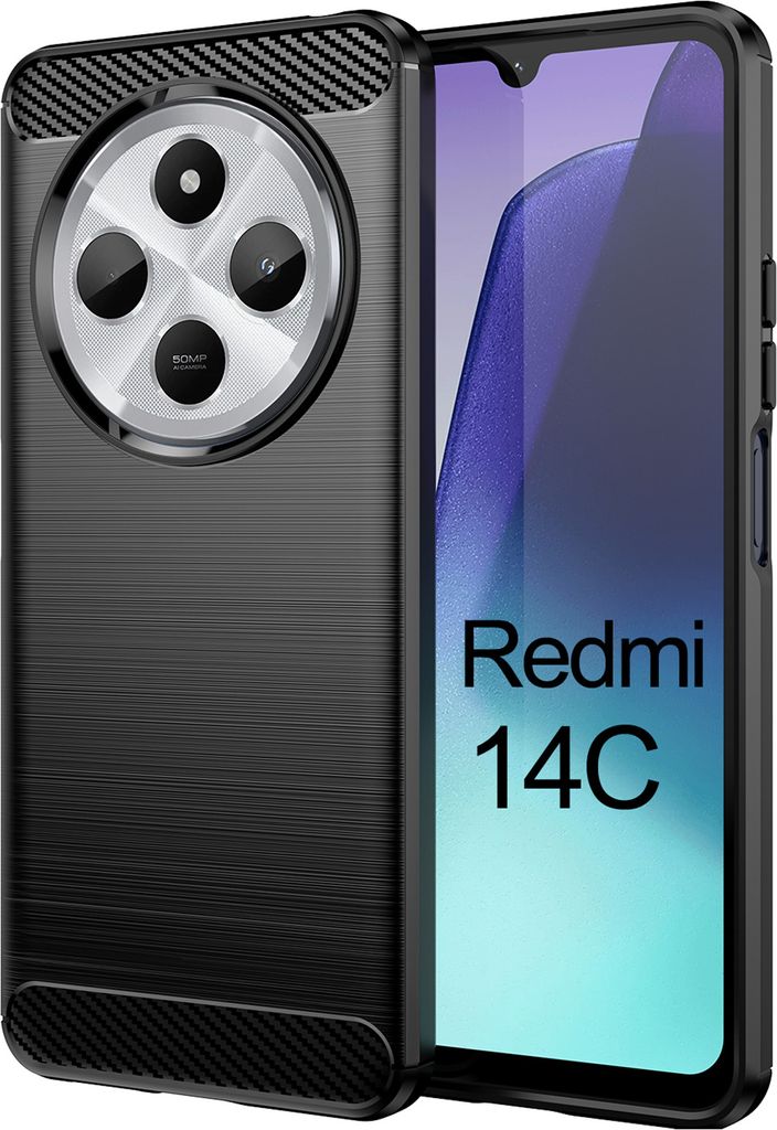 Xiaomi Redmi 14C Hülle Carbon Backcover Handyhülle Produktbild 
