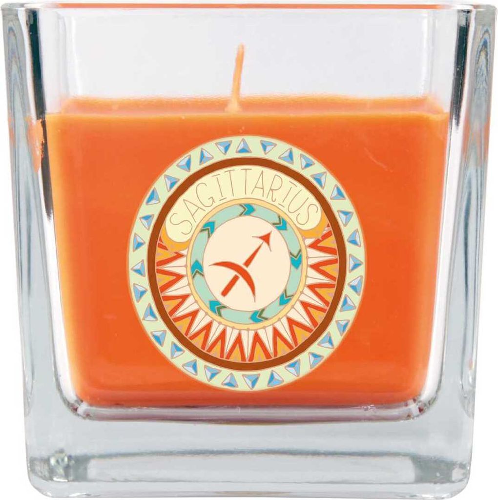 HS Candle "Sternzeichen" Duftkerze im Bonbonglas ( Schütze ) - viele Motive zur Auswahl, 190g - Brenndauer bis zu 50 Std - Sagittarius