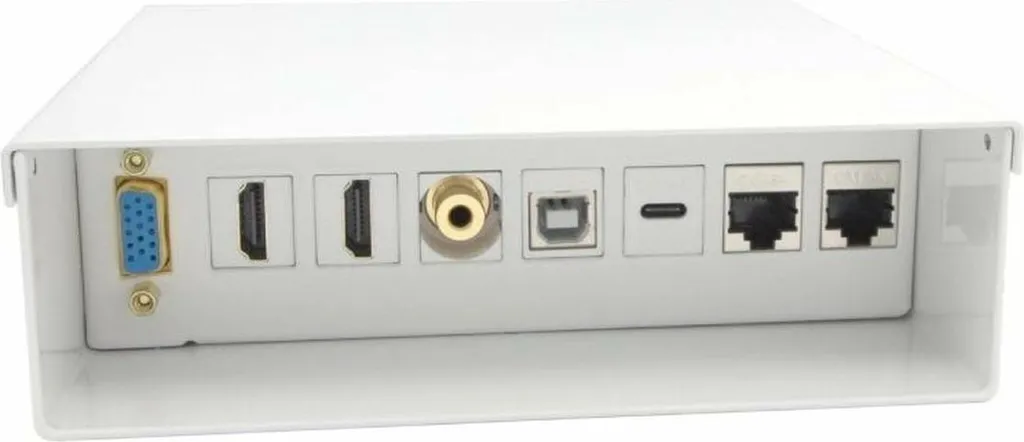 Boîtier de Connexion Multimédia Encastrable HDMI USB-C et RJ45 STP
