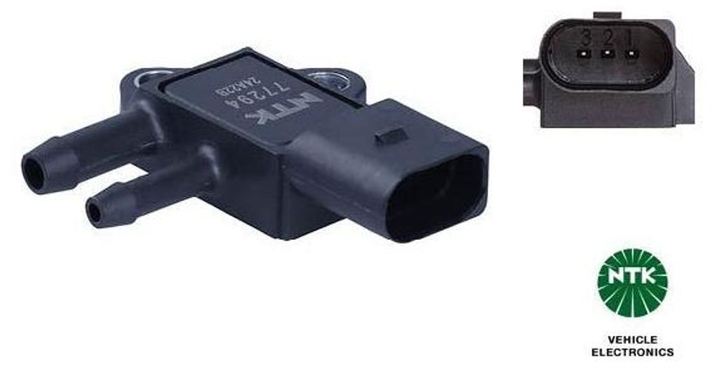Sensor Abgasdruck 3-polig 0 kPa - 90 NTK IAM-Expertise für u.a. AUDI A4