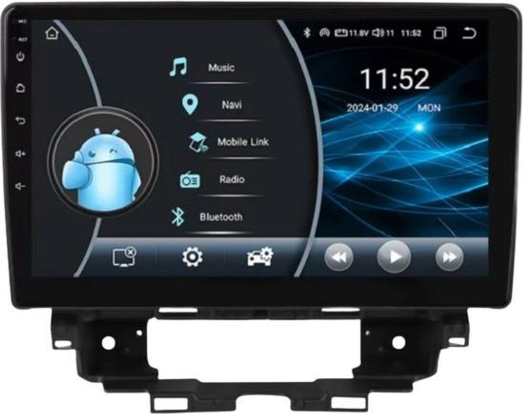 Autoradio mit Bluetooth und CarPlay für Renault Kangoo (2019–2025) – kompatibel mit Apple und Android – Stereoanlage mit Navigationssystem ...