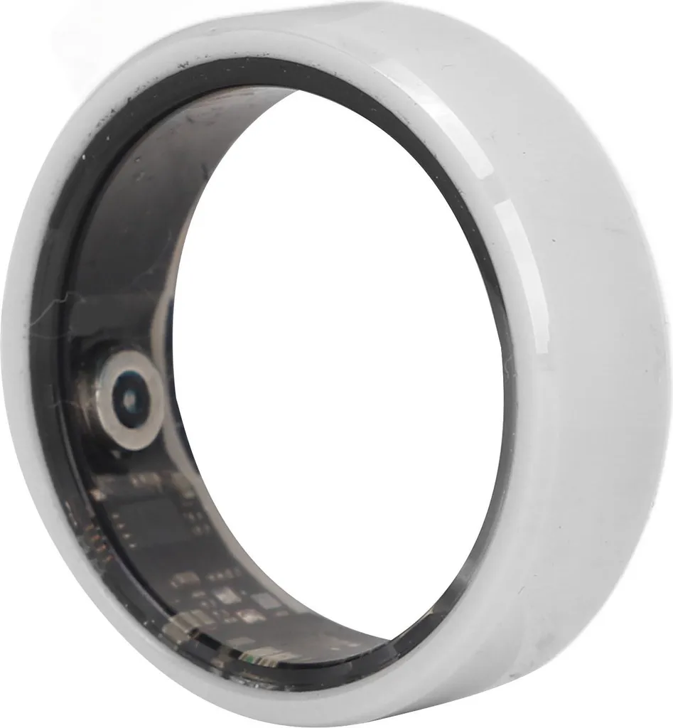 Bague Connectée Blanche IP68 Tracker de Santé et Sommeil Rechargeable 8