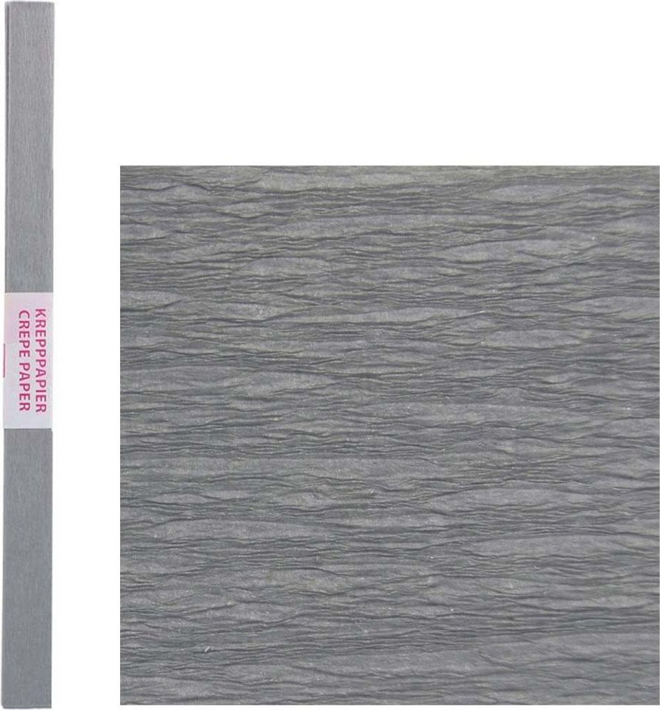 Spirit Krepppapier Standard 200 x 50 cm, Farbe:grau Produktbild 