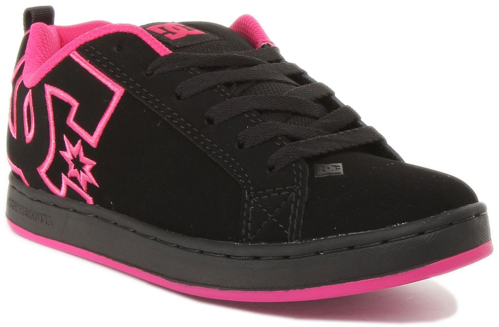 DC Shoes Court Graffik Noir/Noir/Rose, taille 38 (EU) Image du produit 