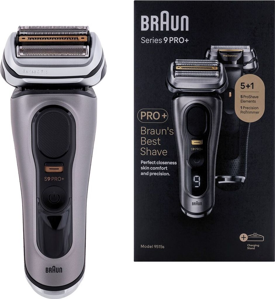 Braun Series 9 Pro+ 9515s, Kovová, Tlačidlá, Batérie, Obrázok produktu 