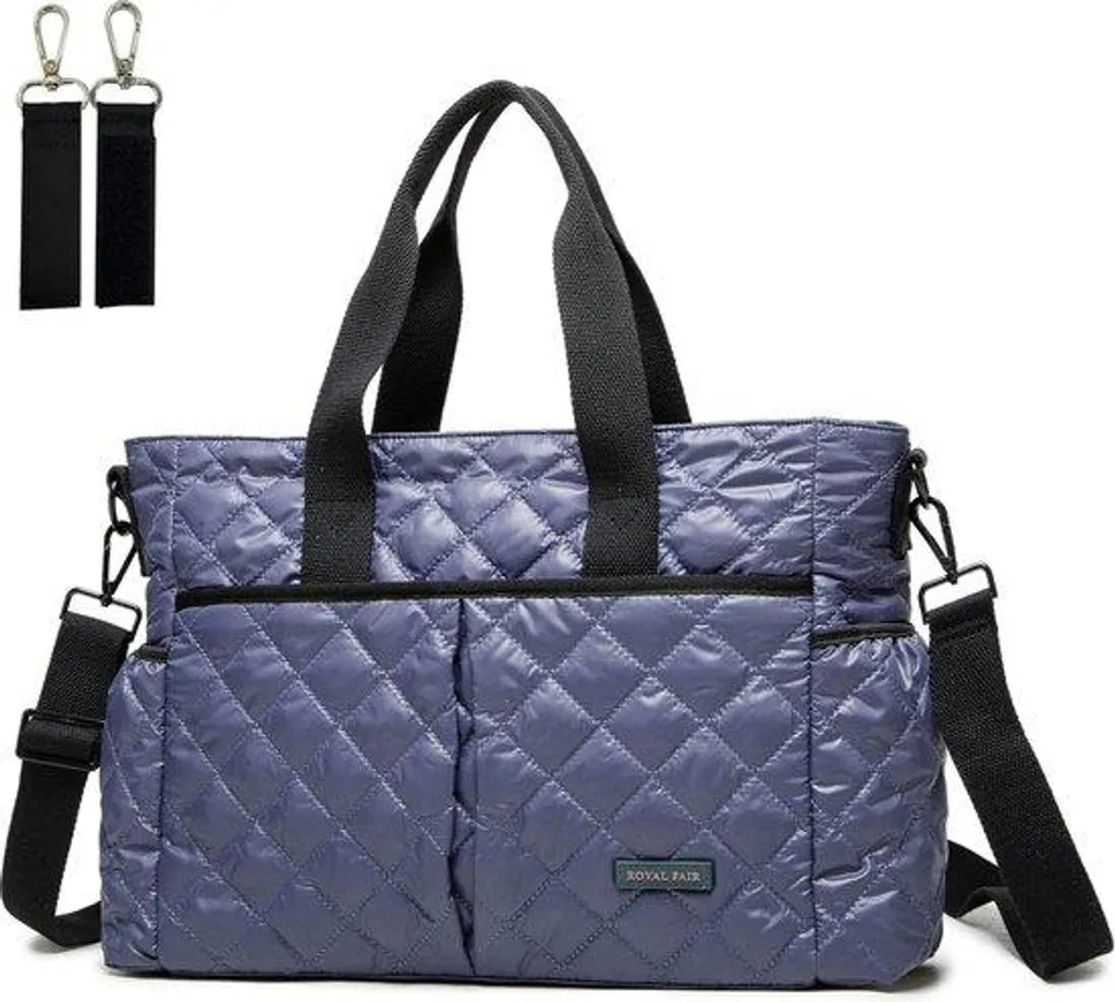 Transat de voyage violet rembourré taille moyenne avec sangles de confort