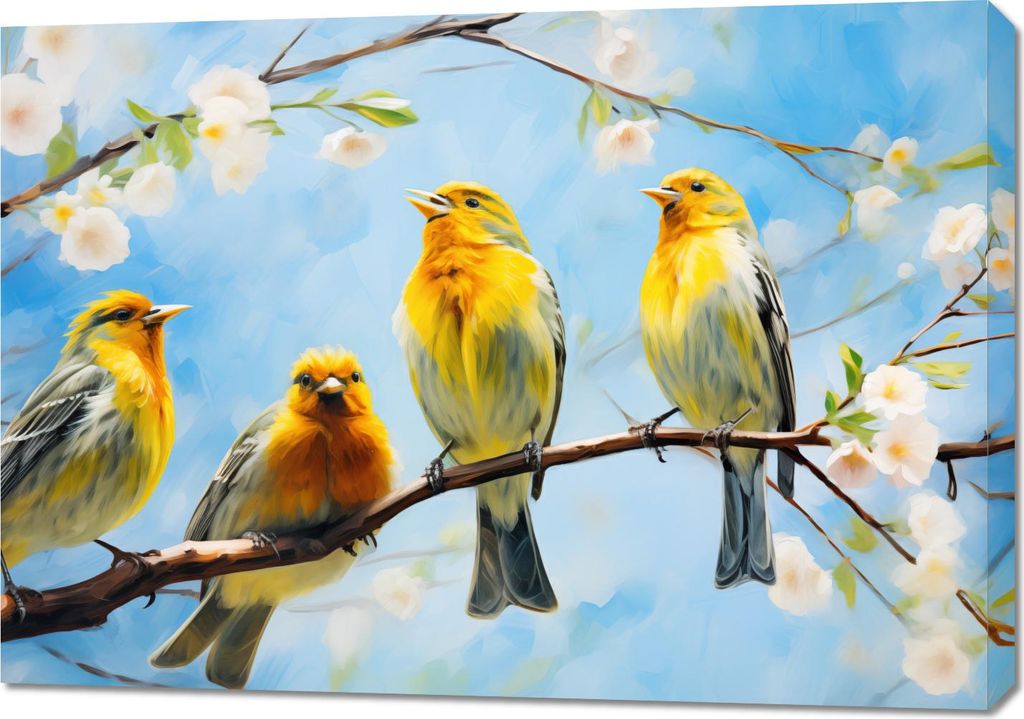 Bild 100x70cm Frühlingspfiff