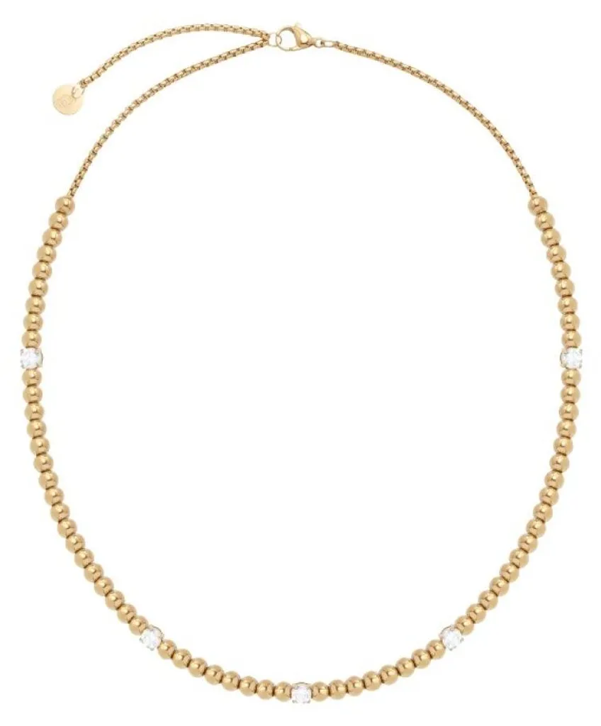 Collier perles plaqué or pour mariage ou soirée - Accessoire de fête