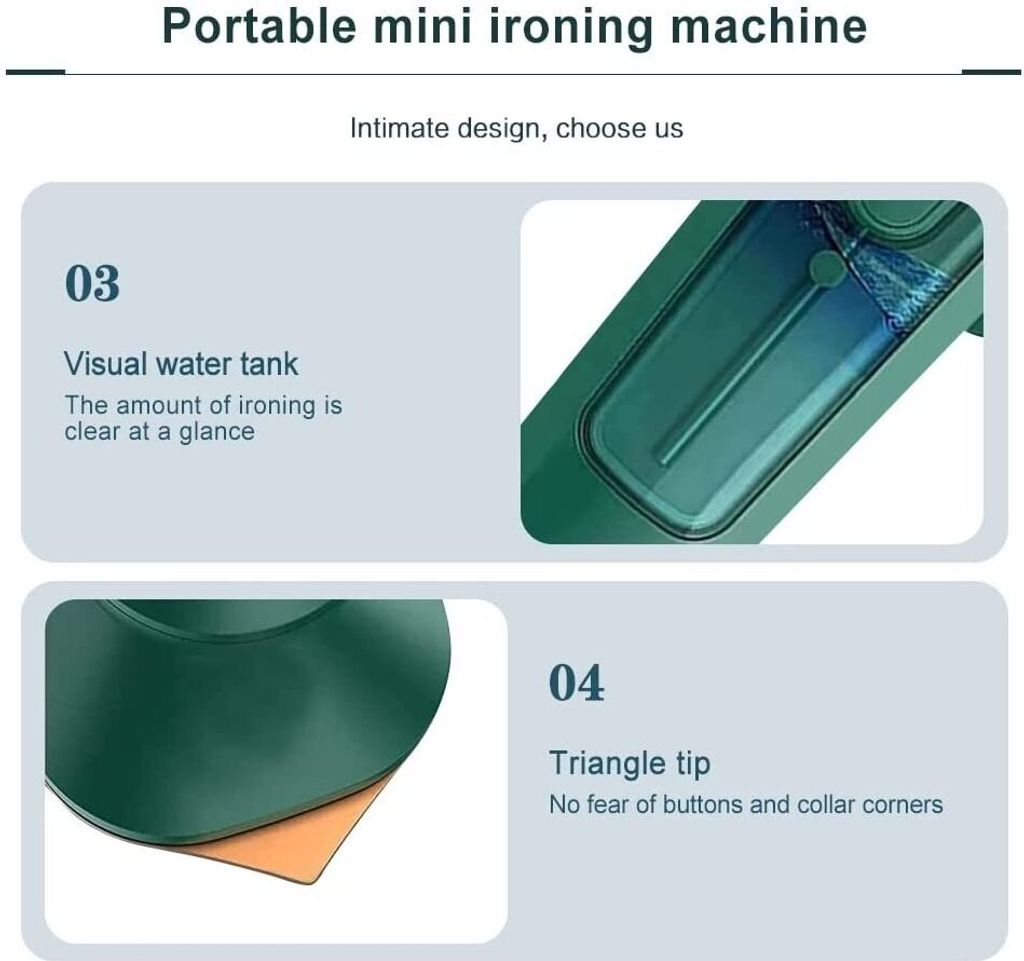 Mikro Dampfbügeleisen, USB Mini tragbares Dampfbügeleisen Produktbild 5