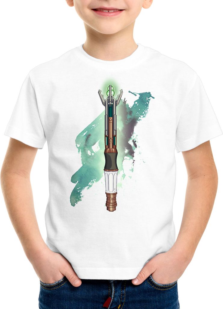 style3 Schallschraubenzieher Kinder T-Shirt zeitreise serie polizei notrufzelle