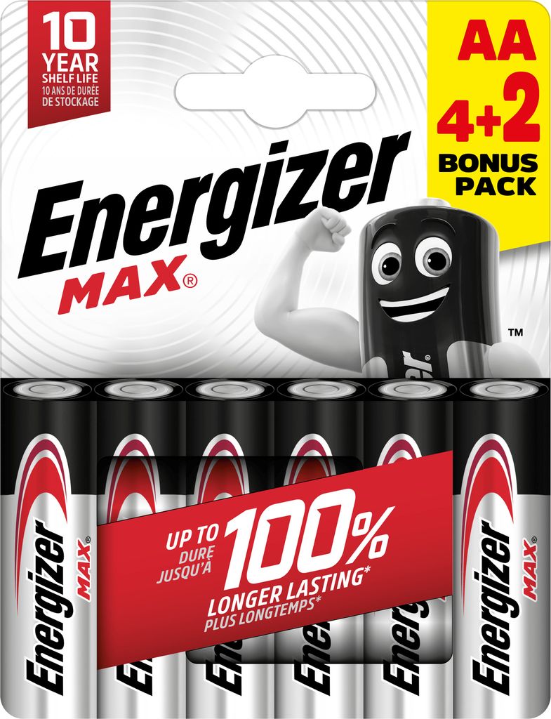 ENERGIZER MAX POWER LR06 AA-Batterien (6 Stück)