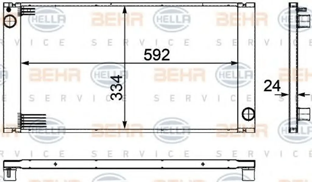 Radiateur HELLA MINI R56 R57 : finie la surchauffe avec 8MK 376 754-221