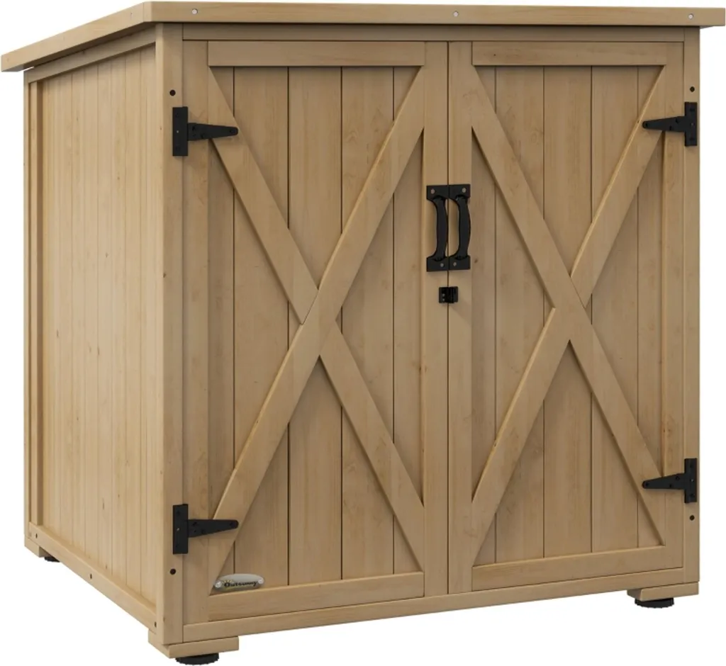 Boîte de rangement étanche gris foncé fini les coussins de jardin humides