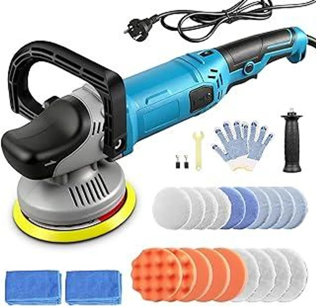 Set Lucidatrice Auto 1200W Eccentrica | Finitura Specchio 150mm Professional