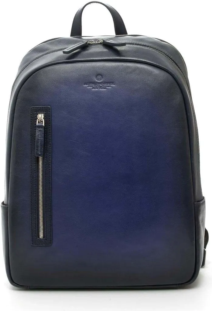 Sac à dos A.G.Spalding&Bros. 309140 en cuir bleu avec finitions premium