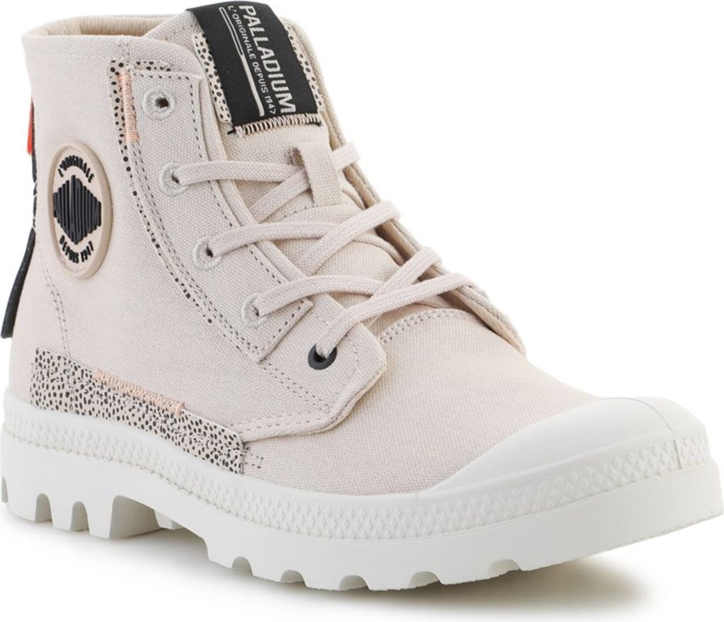 Palladium Pampa Underlayer Veterschoenen Hoog - Beige - Maat 42