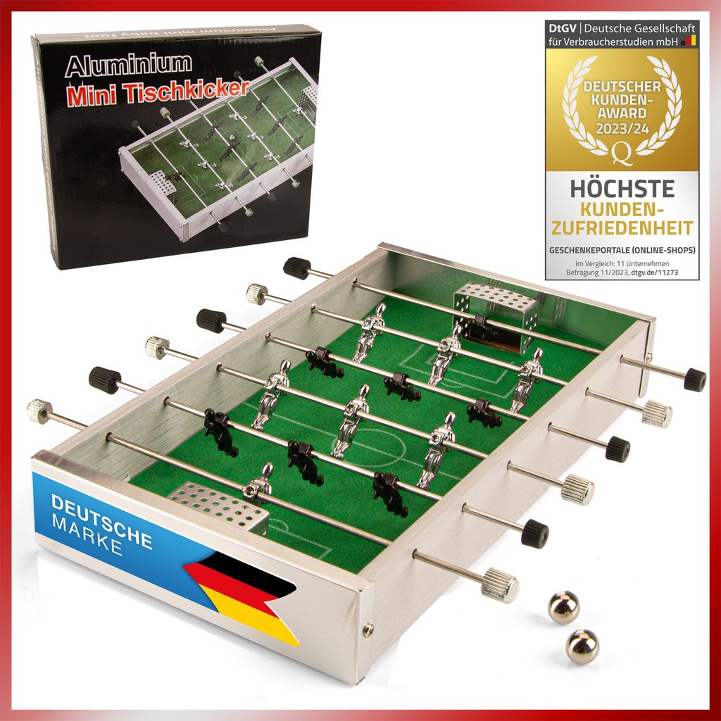 Mini hliníkový stolní fotbal Obrázek produktu 
