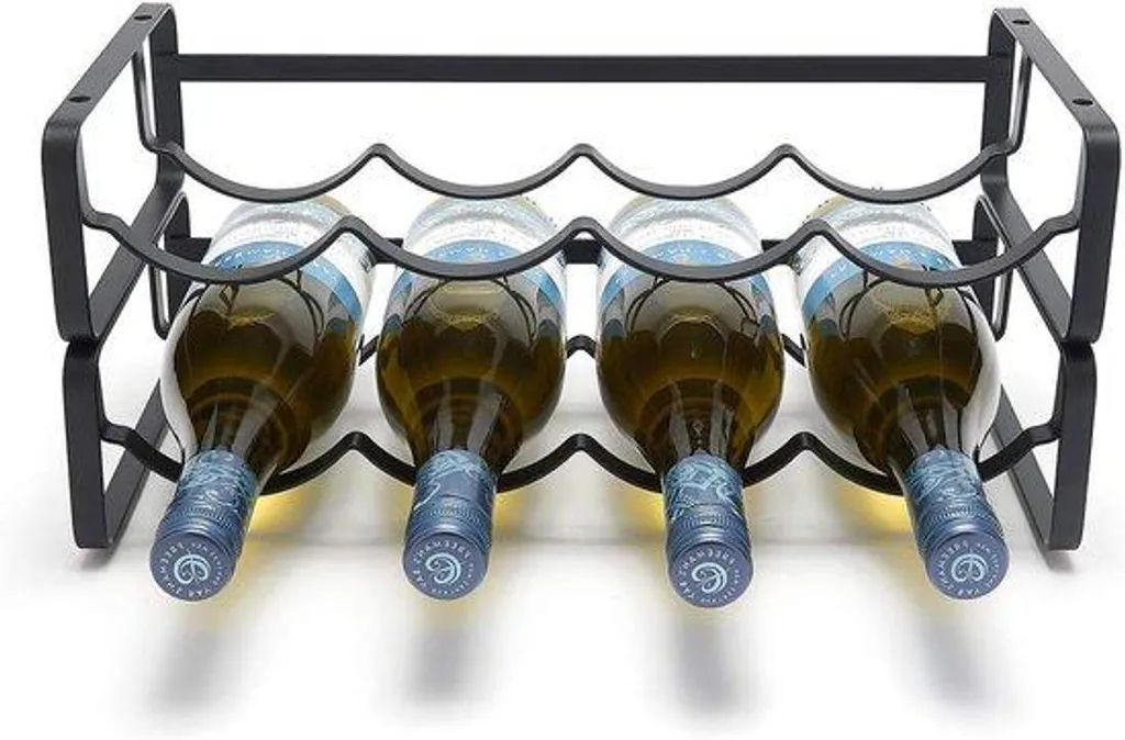 Casier à bouteilles noir Modulair empilable pour cave, cuisine et cellier