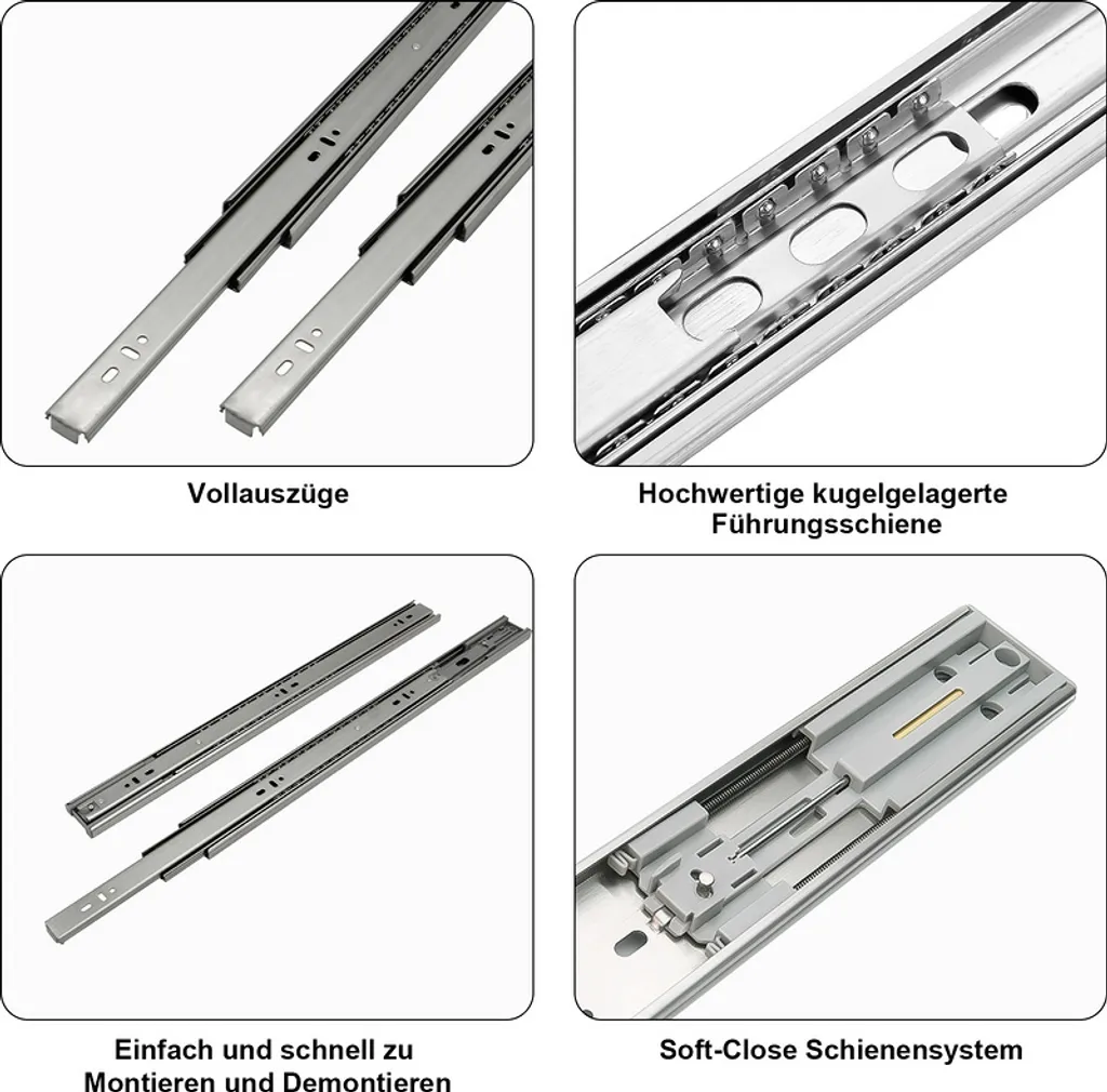Guide Soft-Close Jopassy 350mm: Trasforma i Tuoi Mobili Vecchi - 5