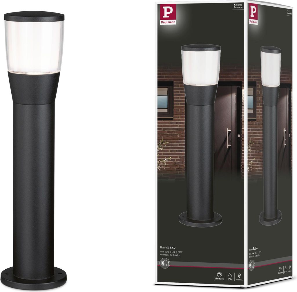 Paulmann LED Pollerleuchte Bako seewasserresistent Produktbild 