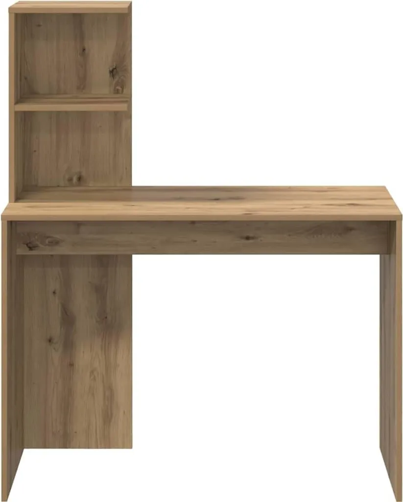VidaXL Scrivania Rovere Marrone 140x50x75 cm in Legno Multistrato