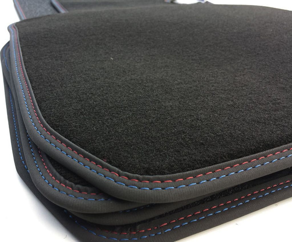 Fußmatten für BMW 3er F30 F31 M3 F80 Velours Autoteppich Produktbild 
