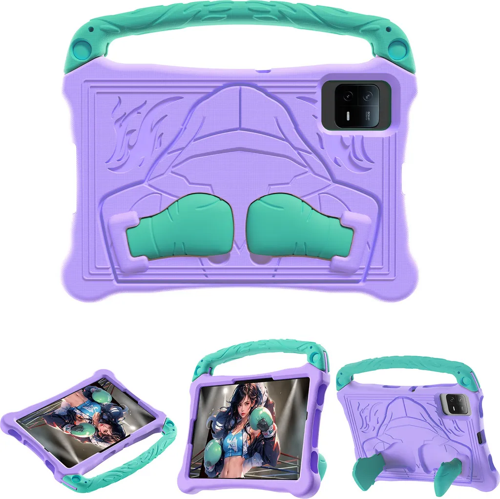 Custodia per bambini per Huawei MatePad SE 11 2024, leggera custodia antiurto in EVA con maniglia e supporto Viola