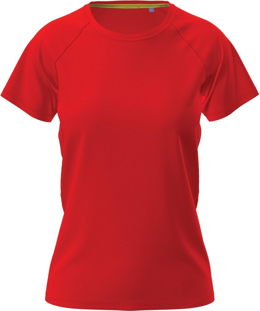 Stedman - T-Shirt für Damen Raglanärmel AB347 (XL) (Scharlachrot)