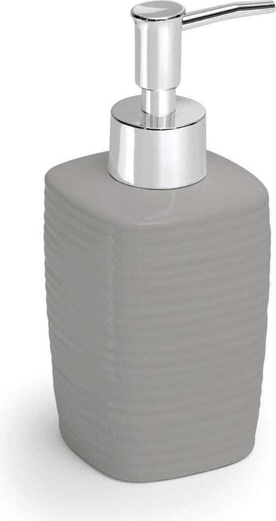 Keramik Flüssigseifenspender 240 ml, grau | Calla