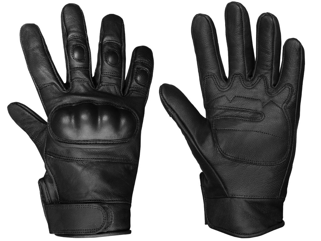 Mil-tec taktische Lederhandschuhe, schwarz