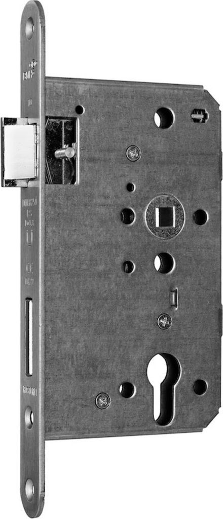 BMH Einsteckschloss, 1000,PZW72/9, D65,F24x235rd,Si,DL, m.Logo