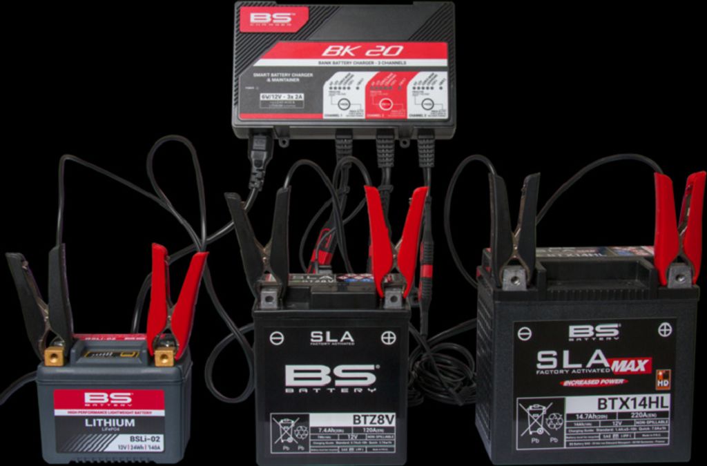 BS BATTERY BK20 Smart Batterieladegerät -6V/12V 3x2A