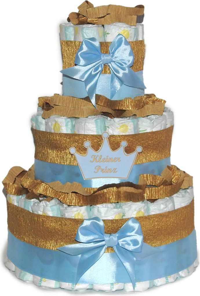 Windeltorte | Geschenk zur Geburt | Windelgeschenk für Produktbild 
