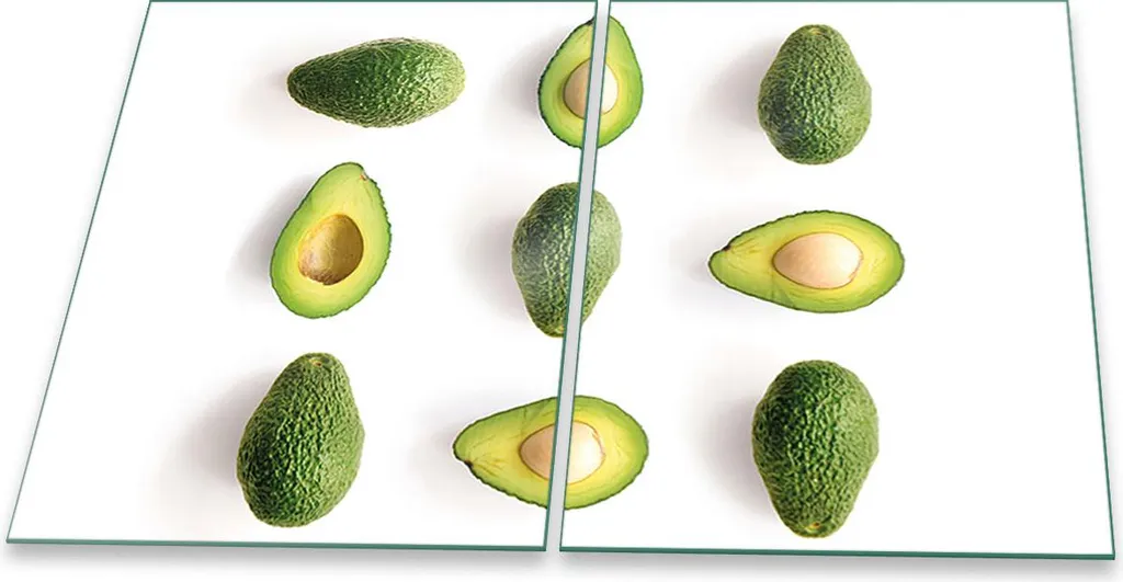 Offerta Set 2 Coprifornelli Vetro 40x52 Verde Frutta Antigraffio