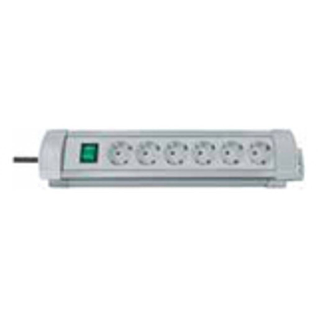Brennenstuhl Premium-Line, 6 AC-Ausgänge, Grau, 3 m
