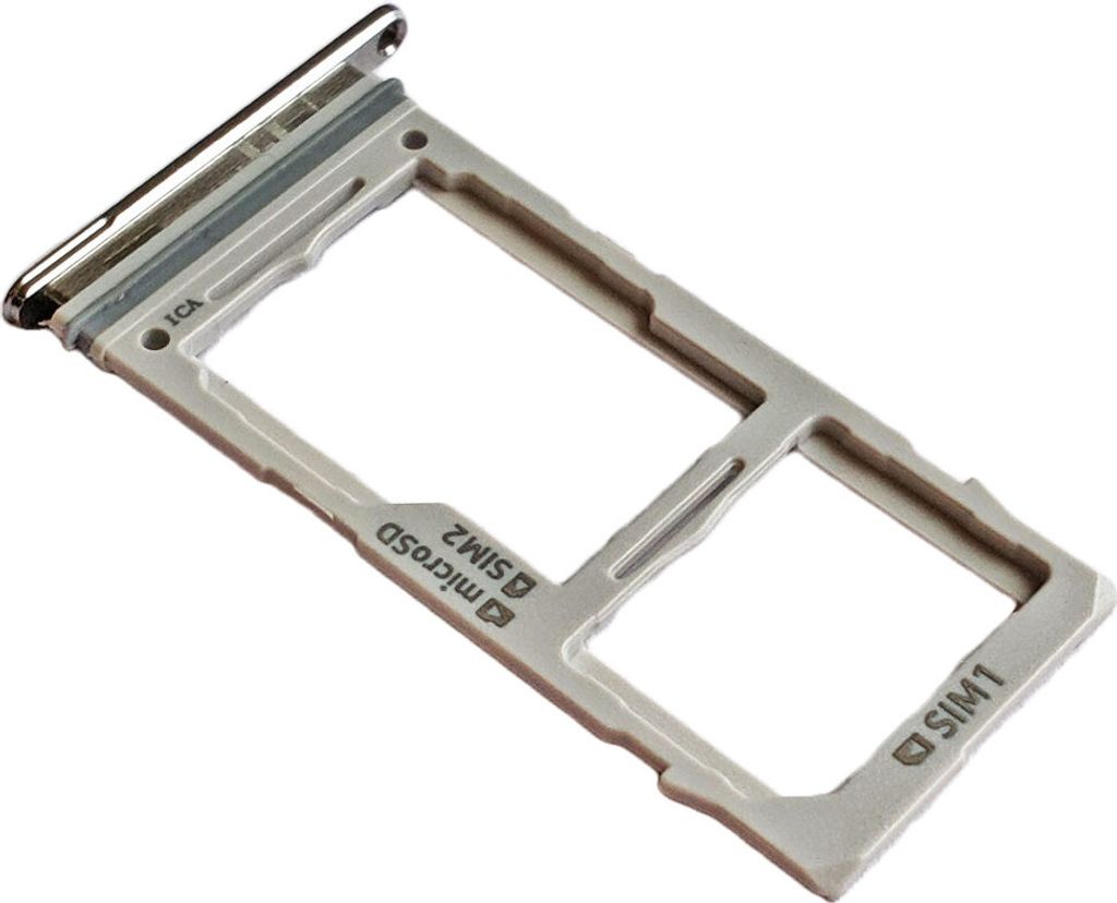 Samsung Galaxy S10+ Dual SIM (SM-G975F) Simkartenhalter und SD Card Tray, Original Ersatzteil, Prisma Weiss