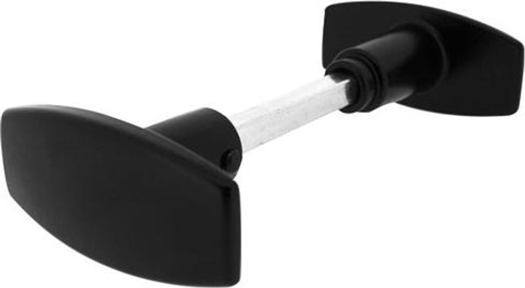 Doppelter Bauknopf aus schwarzem Aluminium - Alpertec