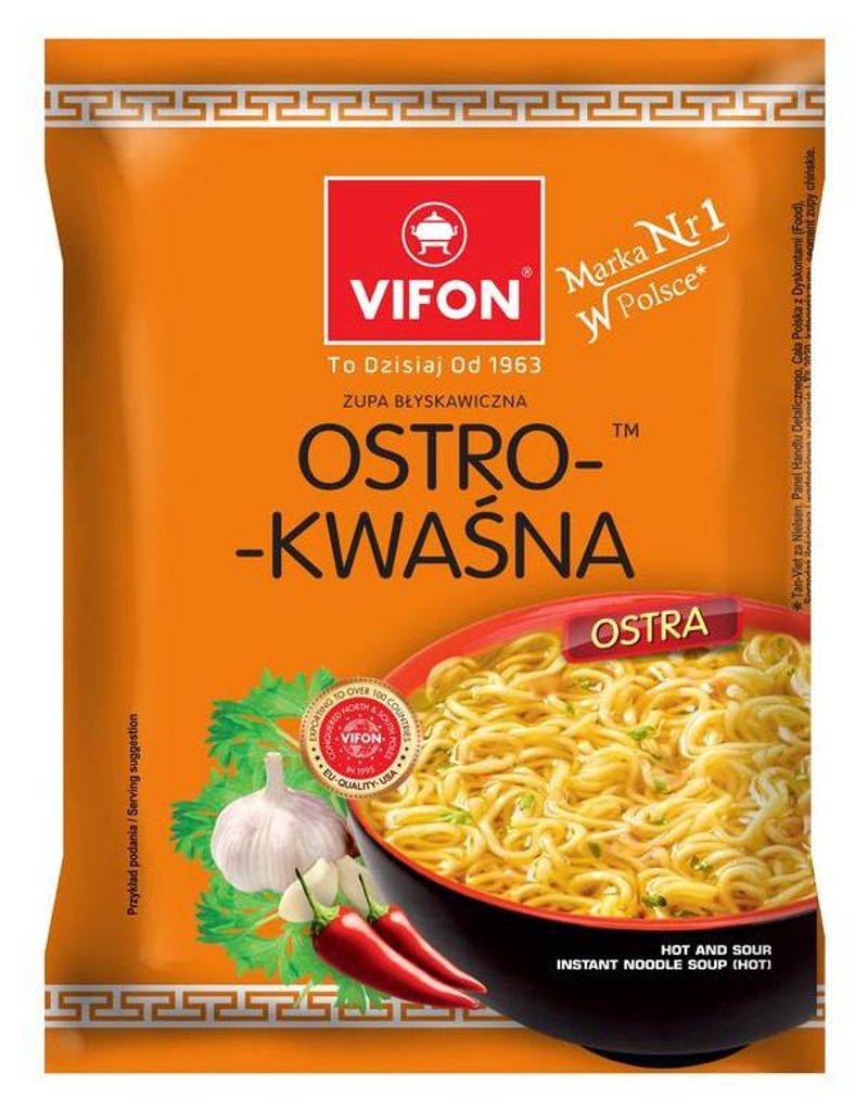 VIFON Zupa błyskawiczna ostro-kwaśna 70 g Zdjęcie produktu 