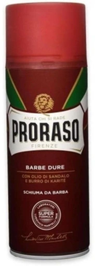 Mousse à raser Shiuma Barba Rossa Dure 400 ml - Proraso Image du produit 