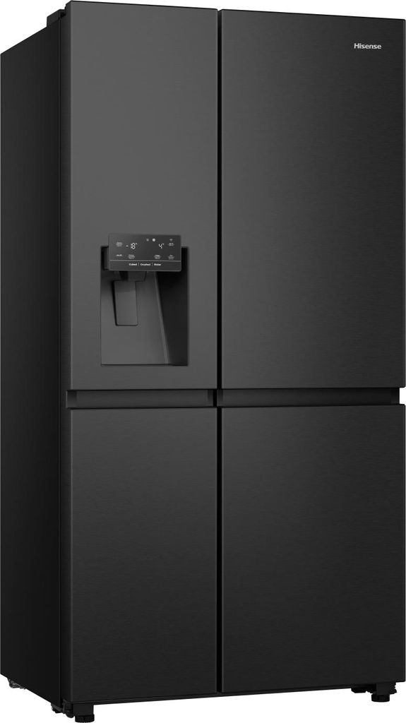 Hisense RS818N4IFD Side by Side Kühlschrank, Eis-Wasserspender; mit Wasseranschluss dark inox, 20013220