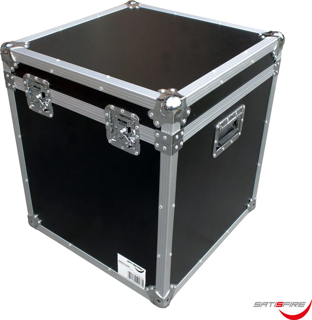 Flightcase 50cm robuste pour boule à facettes avec coins en acier pro