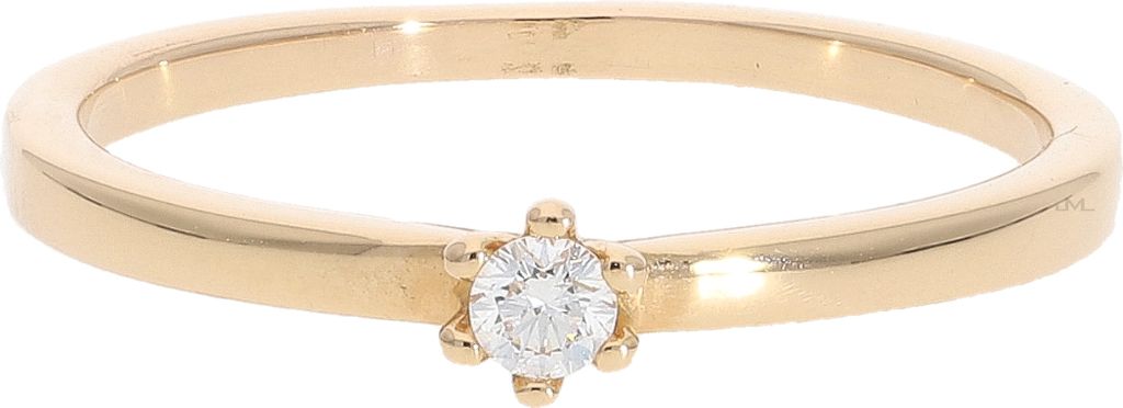 Verlobungsring Rotgold 750 Diamanten JL33-07-0011 JuwelmaLux Größe 50